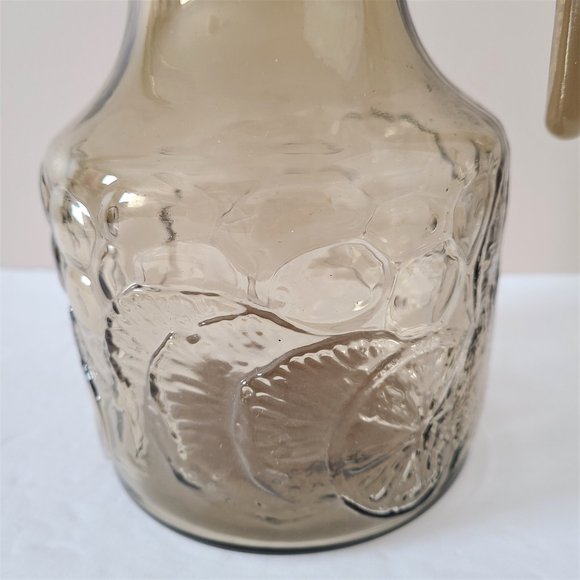 Vintage Hazel Color Glass Water Lemonade Pitcher. - Picture 3 of 7